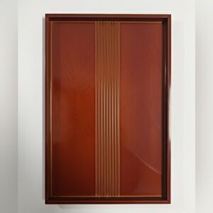 Authentic Japanese SHIKKI Hida Takayama Shunkei-nuri Lacquerware Tray, NWT